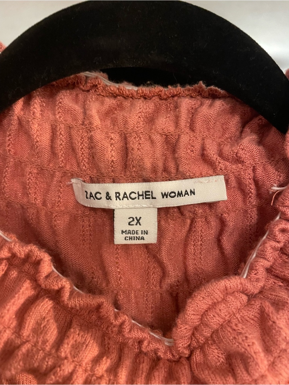 Zac & Rachel Woman Textured dusty rose Top